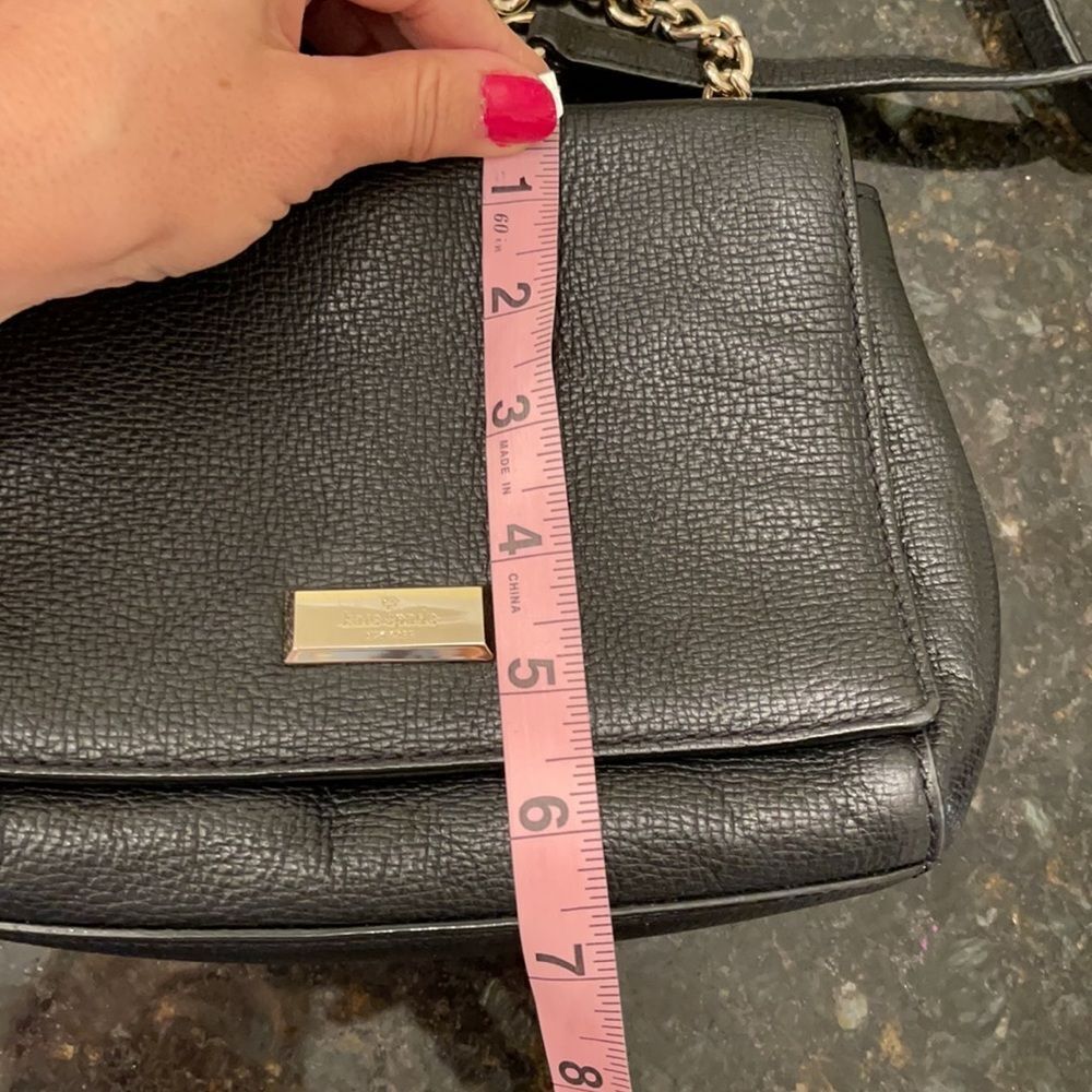 *Kate Spade* Black Leather Chain Handbag EUC - Picture 9 of 11